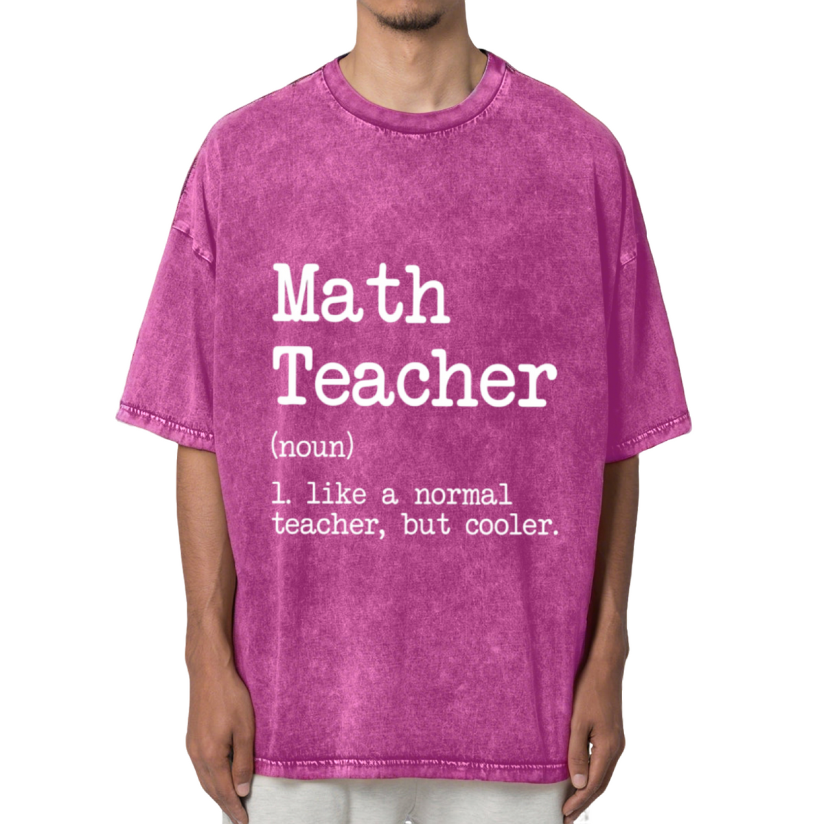 Math Teacher Like A Normal Teacher But Washed Graphic T-Shirt