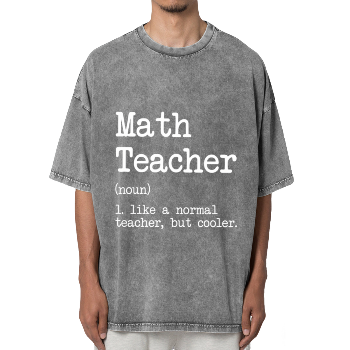 Math Teacher Like A Normal Teacher But Washed Graphic T-Shirt