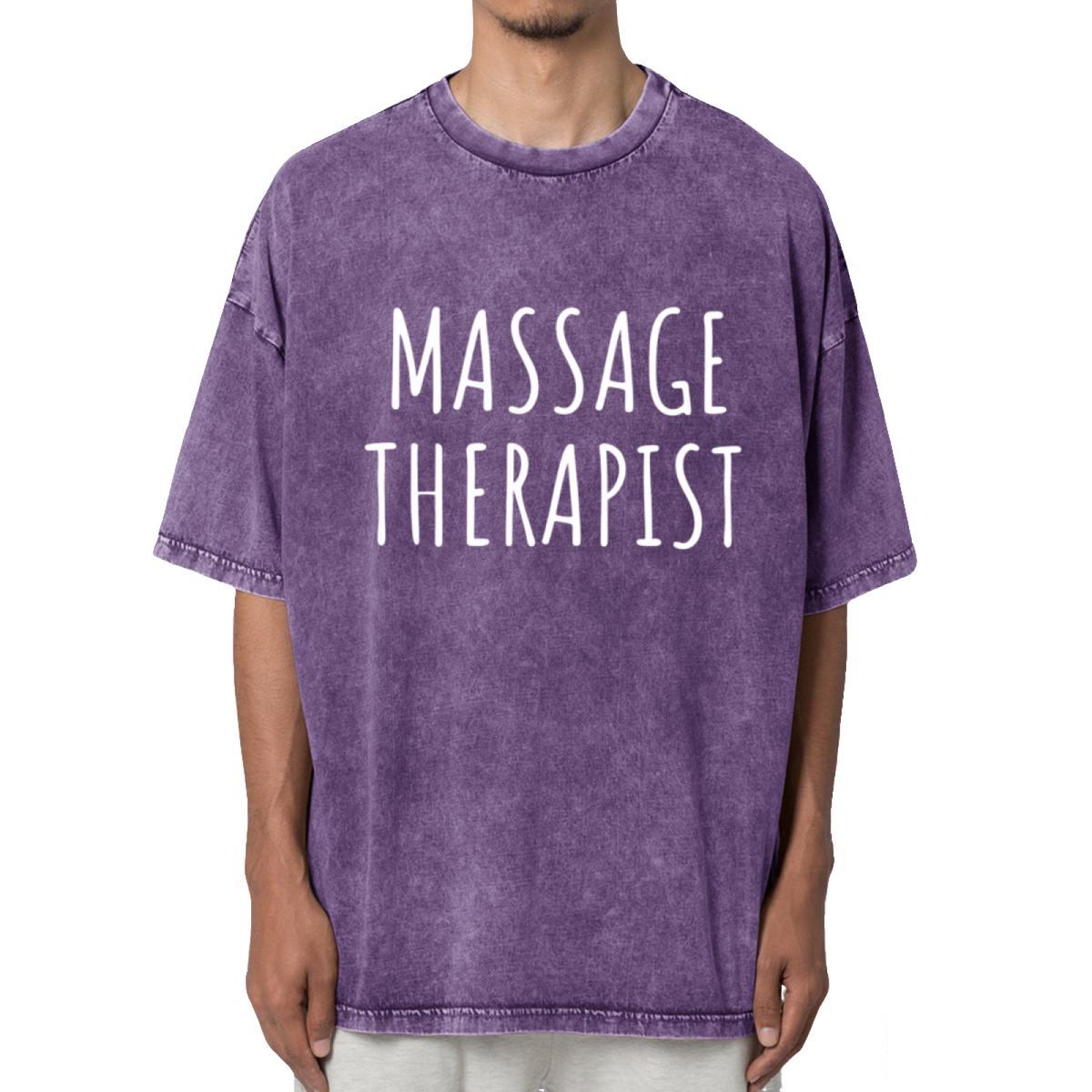 Massage Therapist Graphic Washed Tee