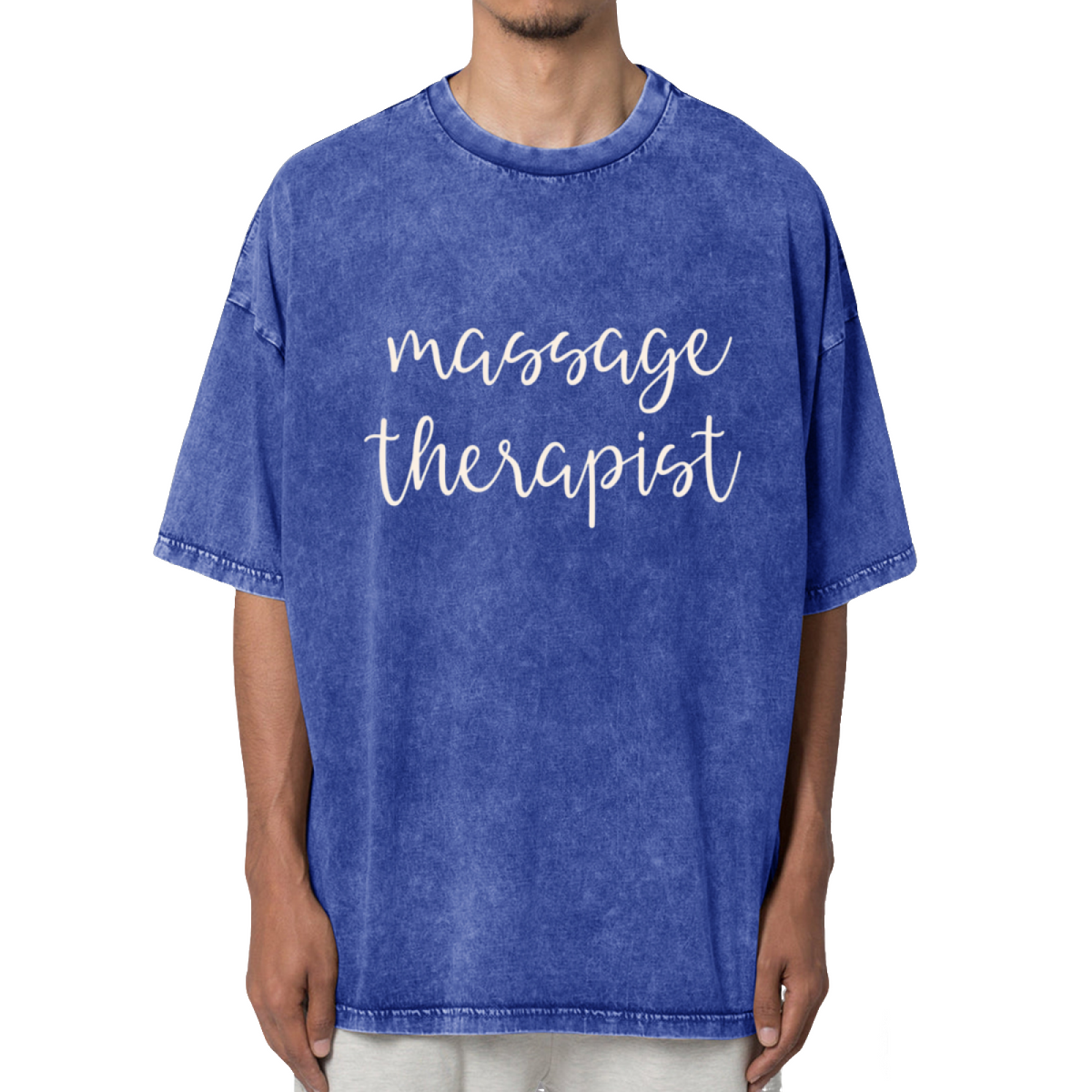 Massage Therapy Washed Graphic T-Shirt