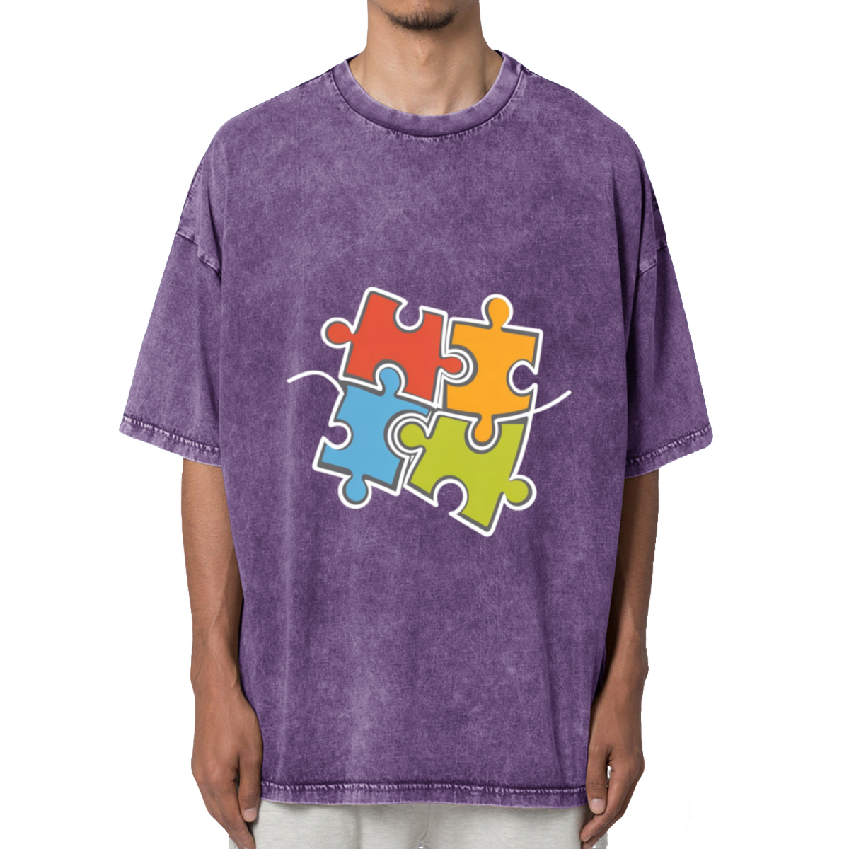 Autism Awareness Washed Graphic T-Shirt