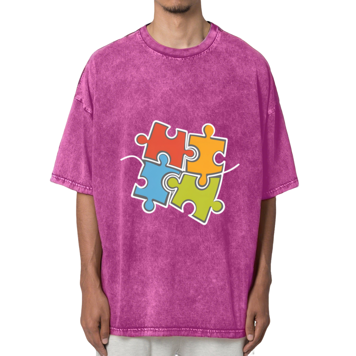 Autism Awareness Washed Graphic T-Shirt