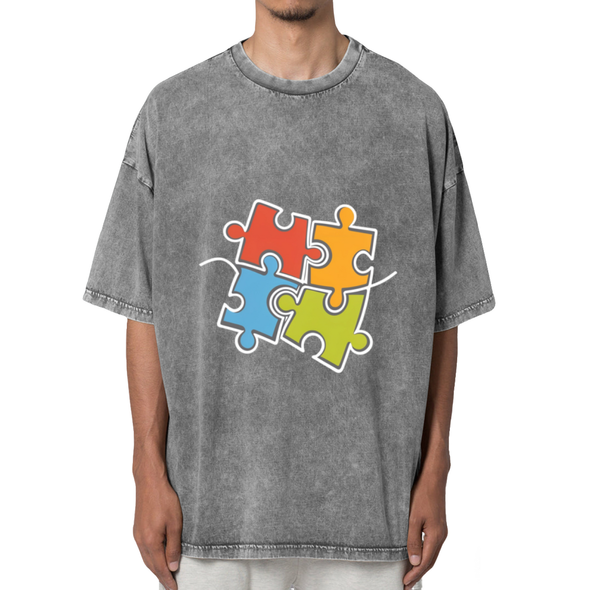 Autism Awareness Washed Graphic T-Shirt