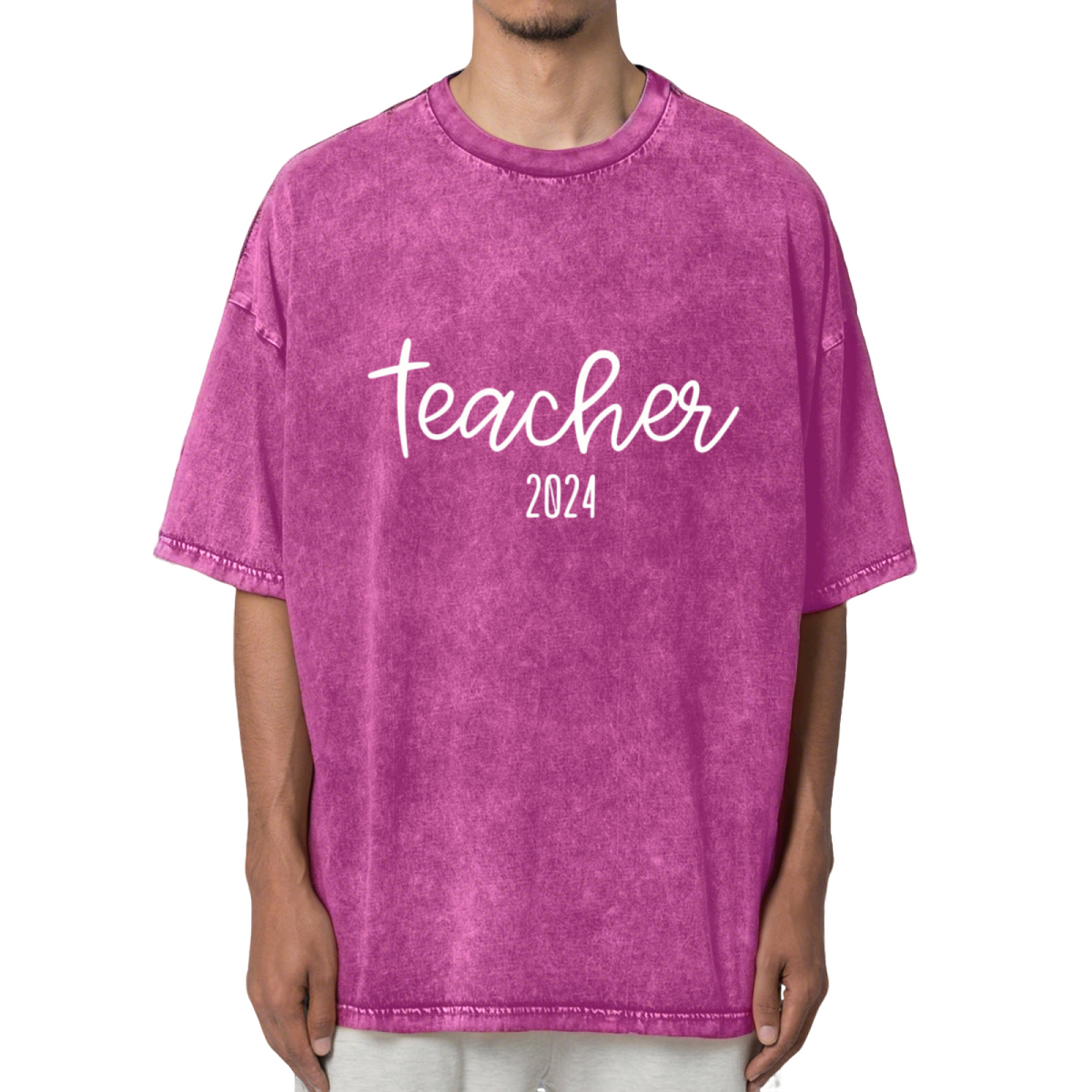 Custom Teacher Shirt For Teacher Washed Graphic T-Shirt