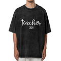 Unisex washed graphic T-shirt with Custom Teacher Shirt For Teacher themed design, product image