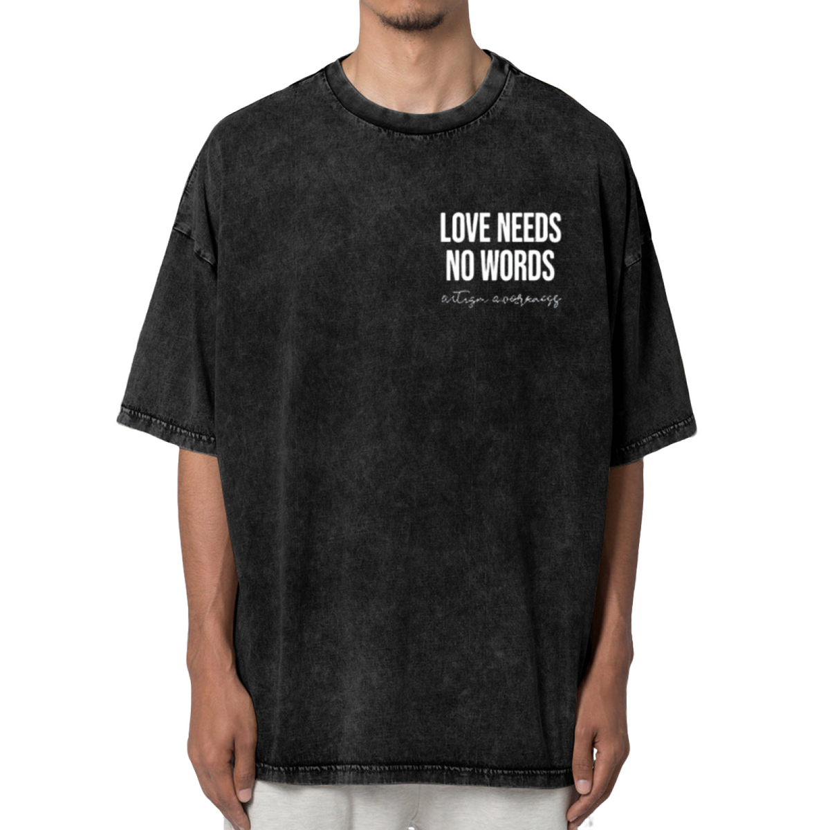 Unisex washed graphic T-shirt with Sped Teacher themed design, product image