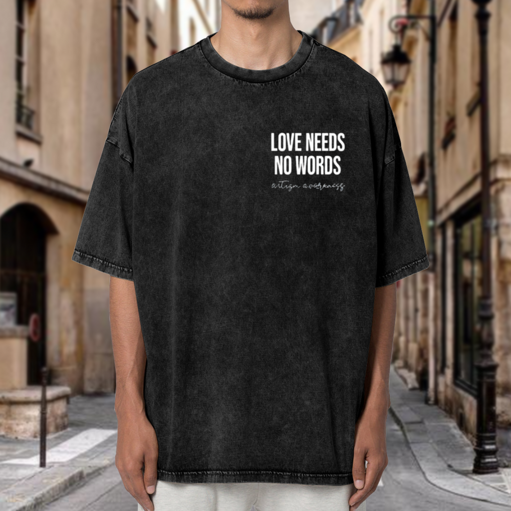 Unisex washed graphic T-shirt with Sped Teacher themed design, product image