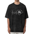 Unisex washed graphic T-shirt with Physician Assistant themed design, product image