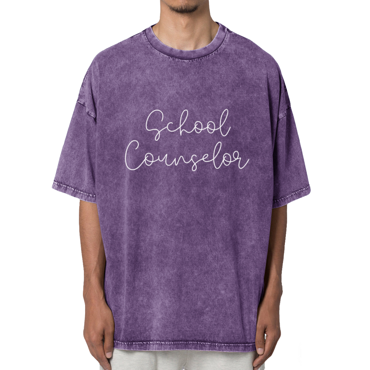 School Counselor Shirt Counselor Shirt Washed Graphic T-Shirt
