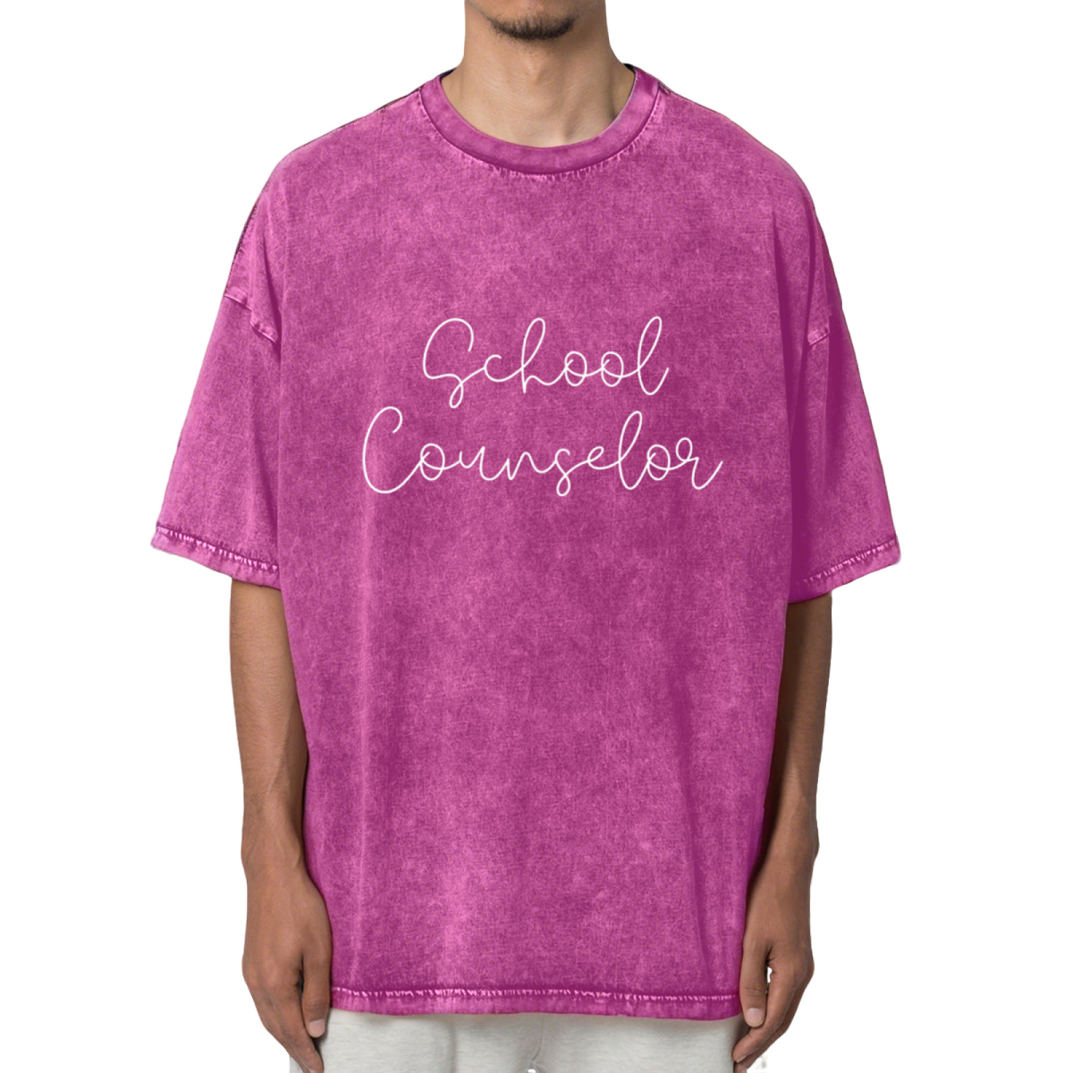 School Counselor Shirt Counselor Shirt Washed Graphic T-Shirt