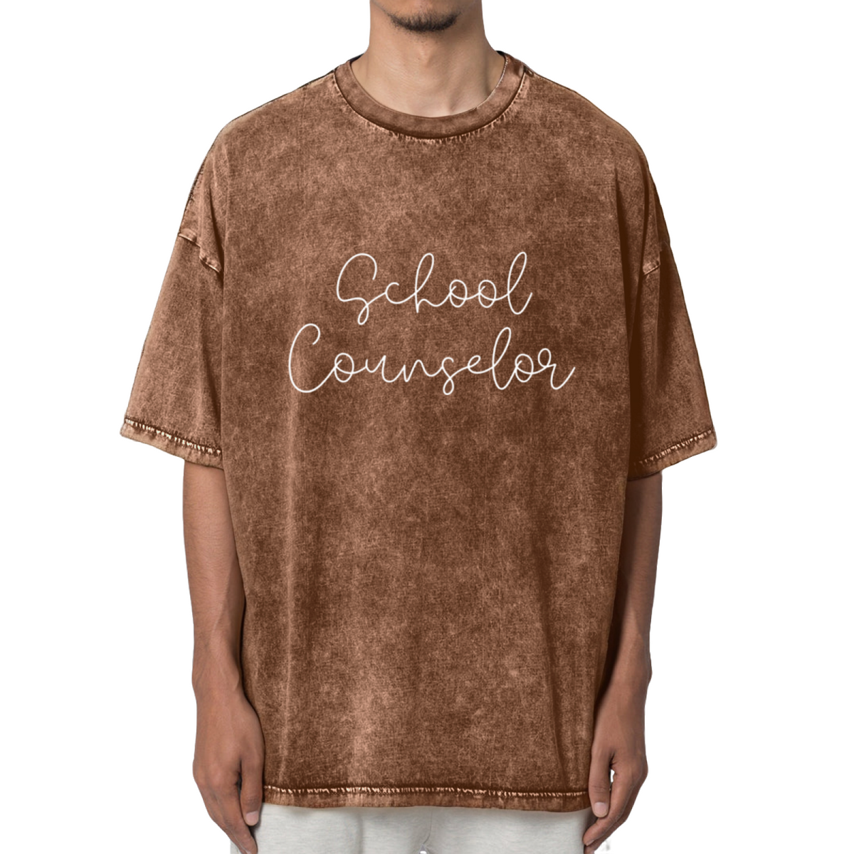 School Counselor Shirt Counselor Shirt Washed Graphic T-Shirt