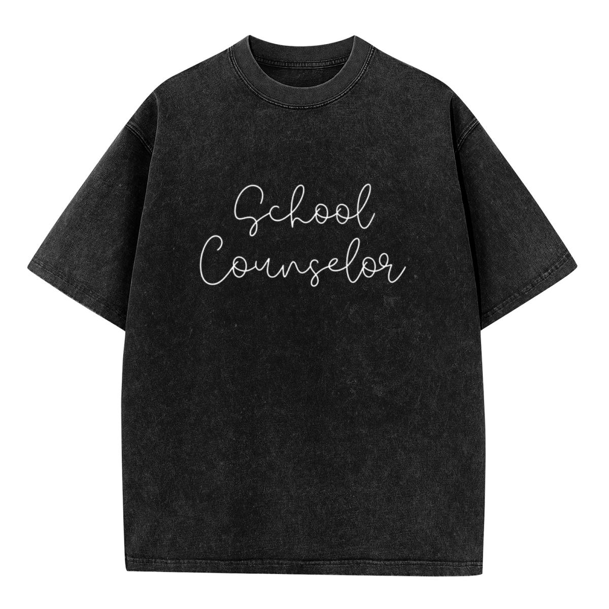 Unisex washed graphic T-shirt with School Counselor Shirt Counselor Shirt Shirts For School Counselors Counselor Tee Teacher Shirts Teacher Tees OK themed design, product imag
