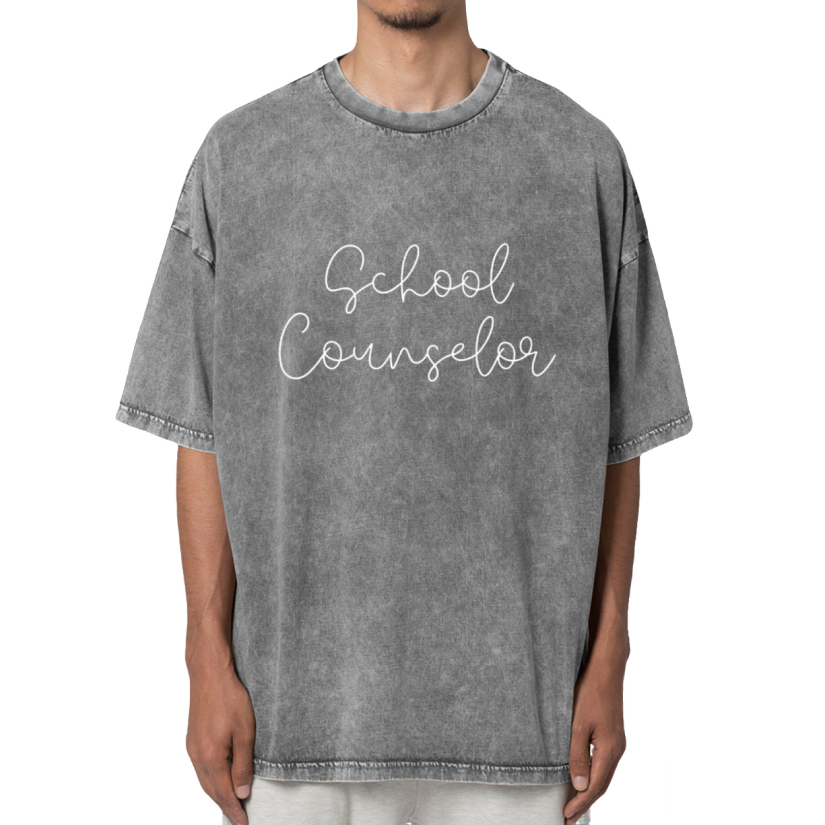 School Counselor Shirt Counselor Shirt Washed Graphic T-Shirt