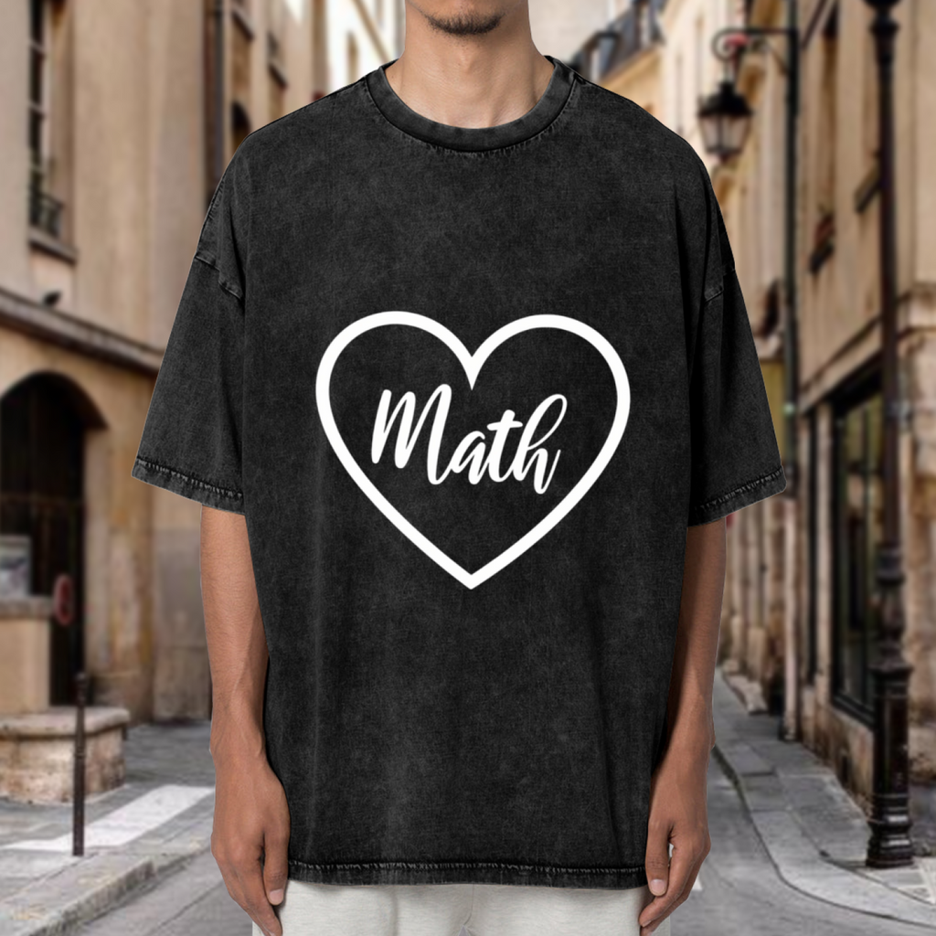Unisex washed graphic T-shirt with Math Teacher Shirt Womens Teacher Shirt Gift For Math Teacher Mathlete Math Fan Math Teacher Math Shirt Love Math Shirt OK themed design, pr
