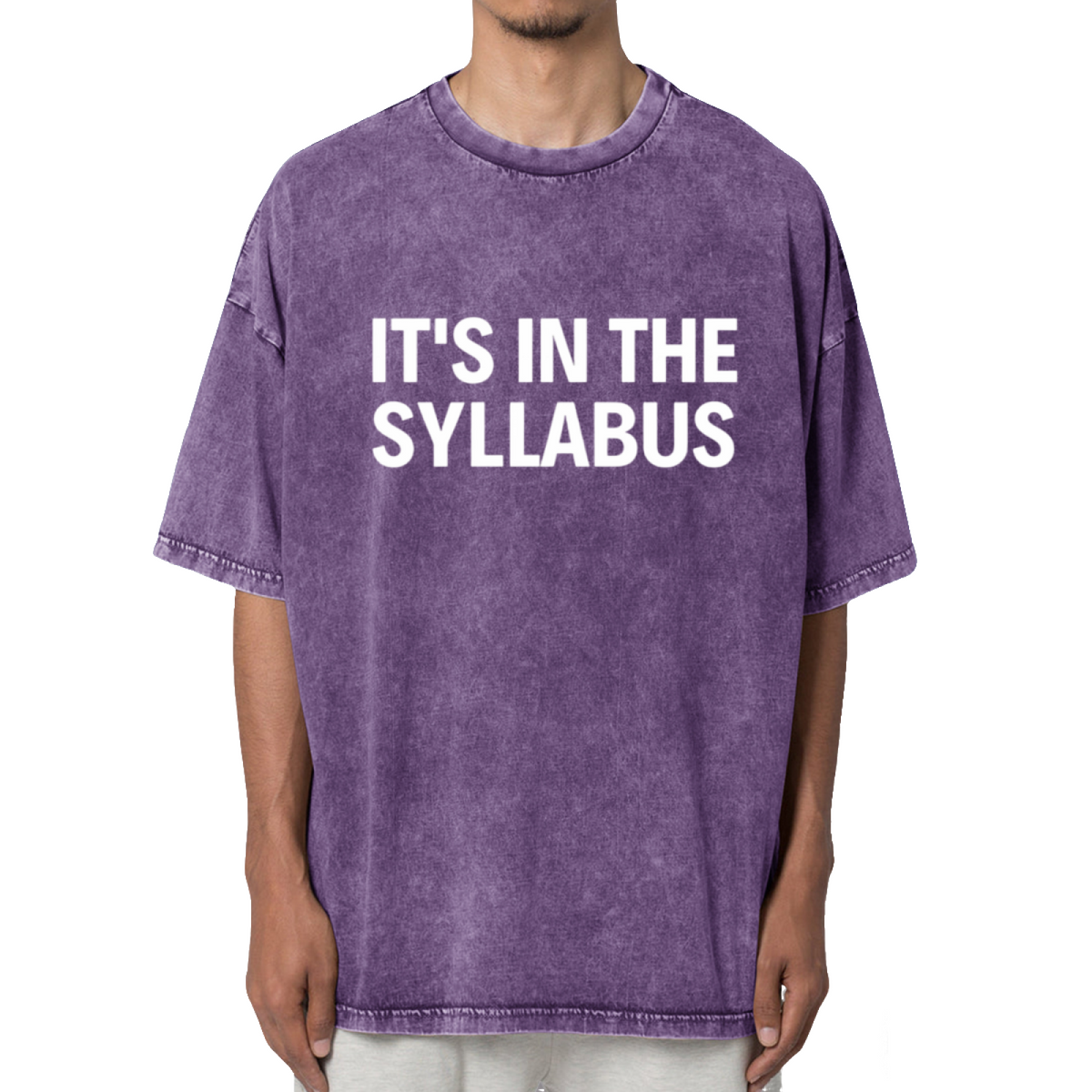 It's In The Syllabus Gifts For Teachers Washed Graphic T-Shirt