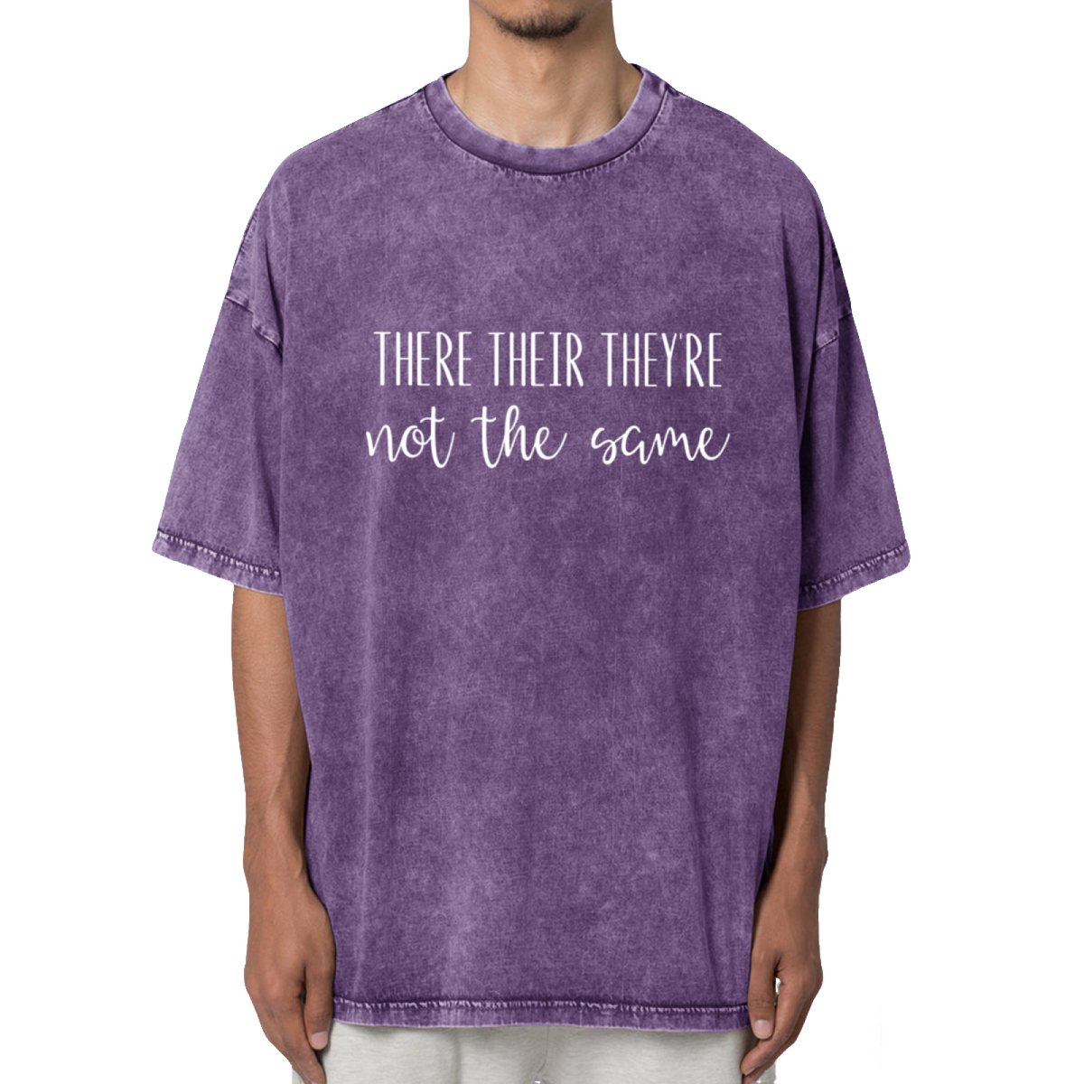 There Their They're Washed Graphic T-Shirt