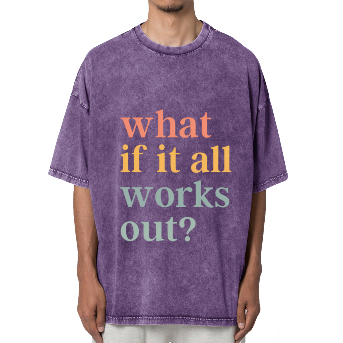 What If It All Works Out Shirt Washed Graphic T-Shirt