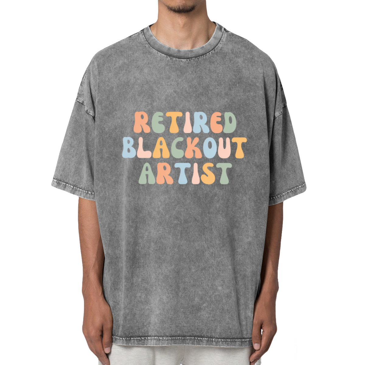 Retired Blackout Artist Washed Graphic T-Shirt