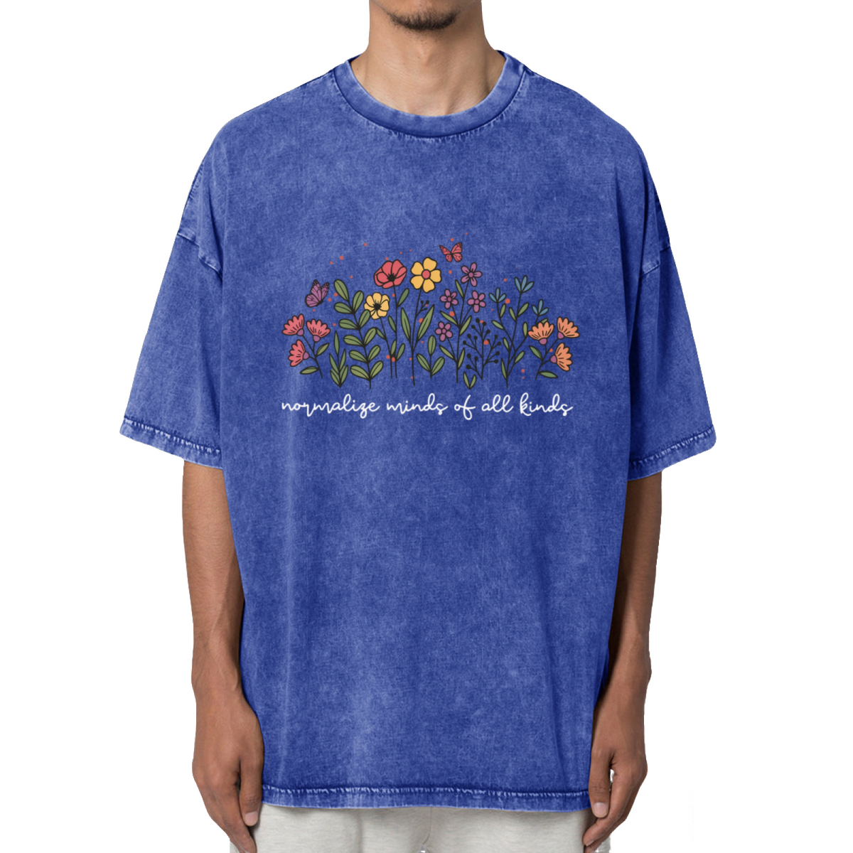 Normalize Minds of All Kinds Washed Graphic Tee