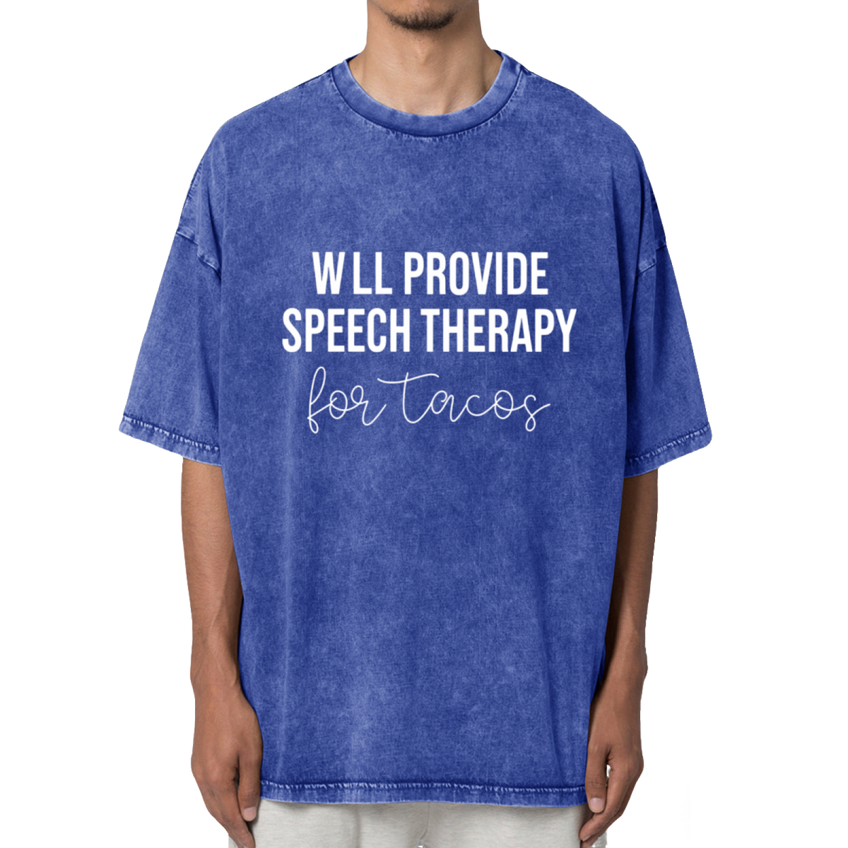 Speech Therapy for Tacos SLP Washed Graphic Tee