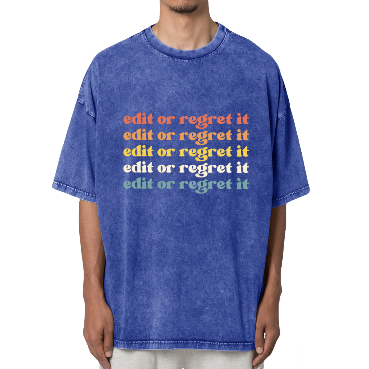 Edit Or Regret It English Teacher Shirt Washed Graphic T-Shirt