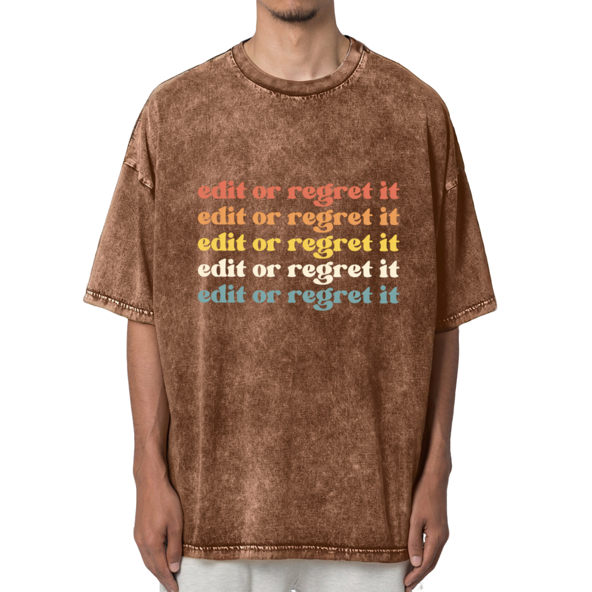 Edit Or Regret It English Teacher Shirt Washed Graphic T-Shirt
