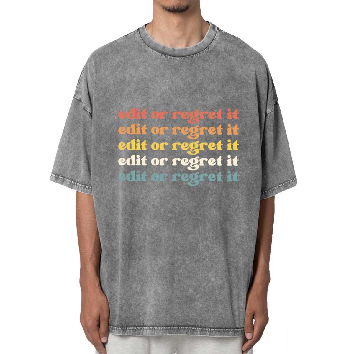 Edit Or Regret It English Teacher Shirt Washed Graphic T-Shirt