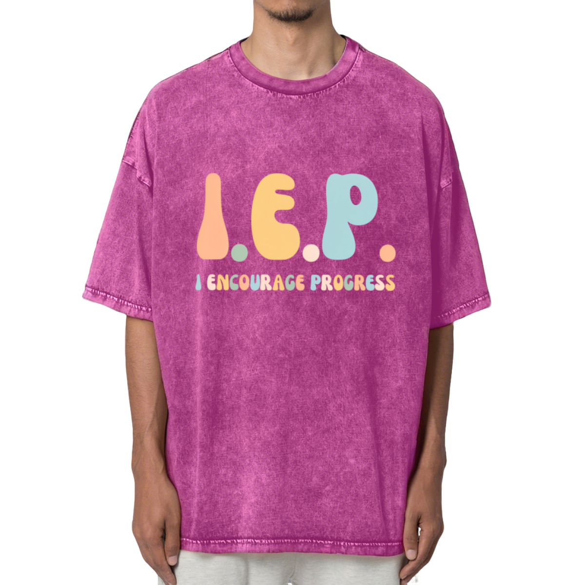 Iep I Encourage Progress Washed Graphic T-Shirt