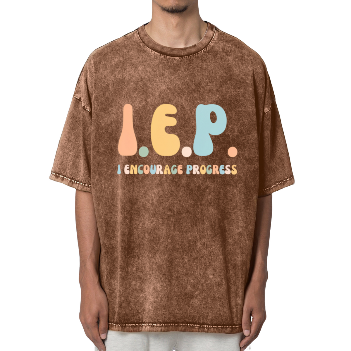 Iep I Encourage Progress Washed Graphic T-Shirt