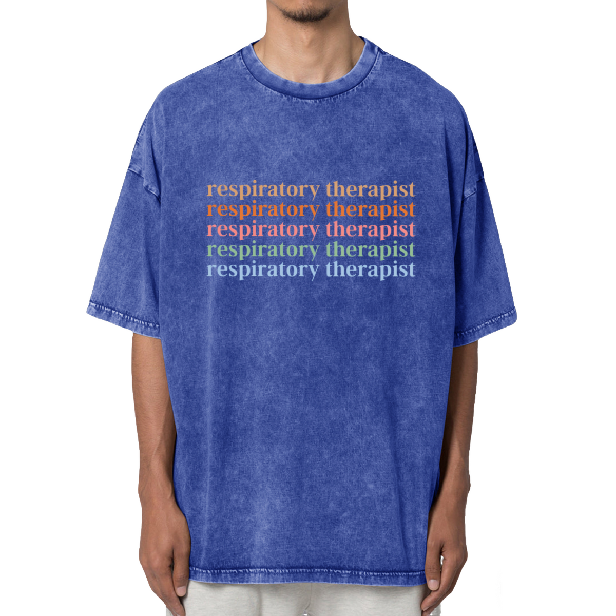 Respiratory Therapist RT Washed Graphic T-Shirt