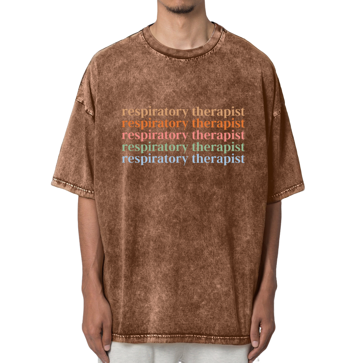 Respiratory Therapist RT Washed Graphic T-Shirt