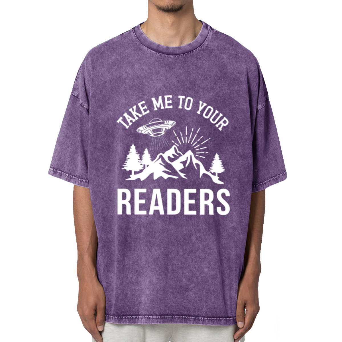 Take Me To Your Readers Washed Graphic T-Shirt