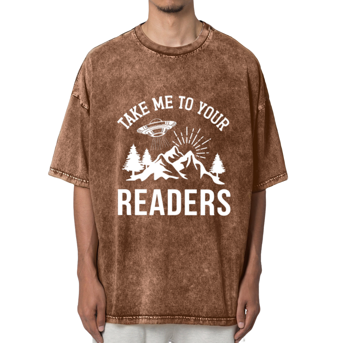 Take Me To Your Readers Washed Graphic T-Shirt