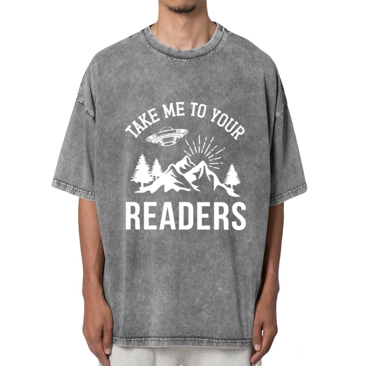 Take Me To Your Readers Washed Graphic T-Shirt