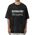Unisex washed graphic T-shirt with Pulmonologist themed design, product image