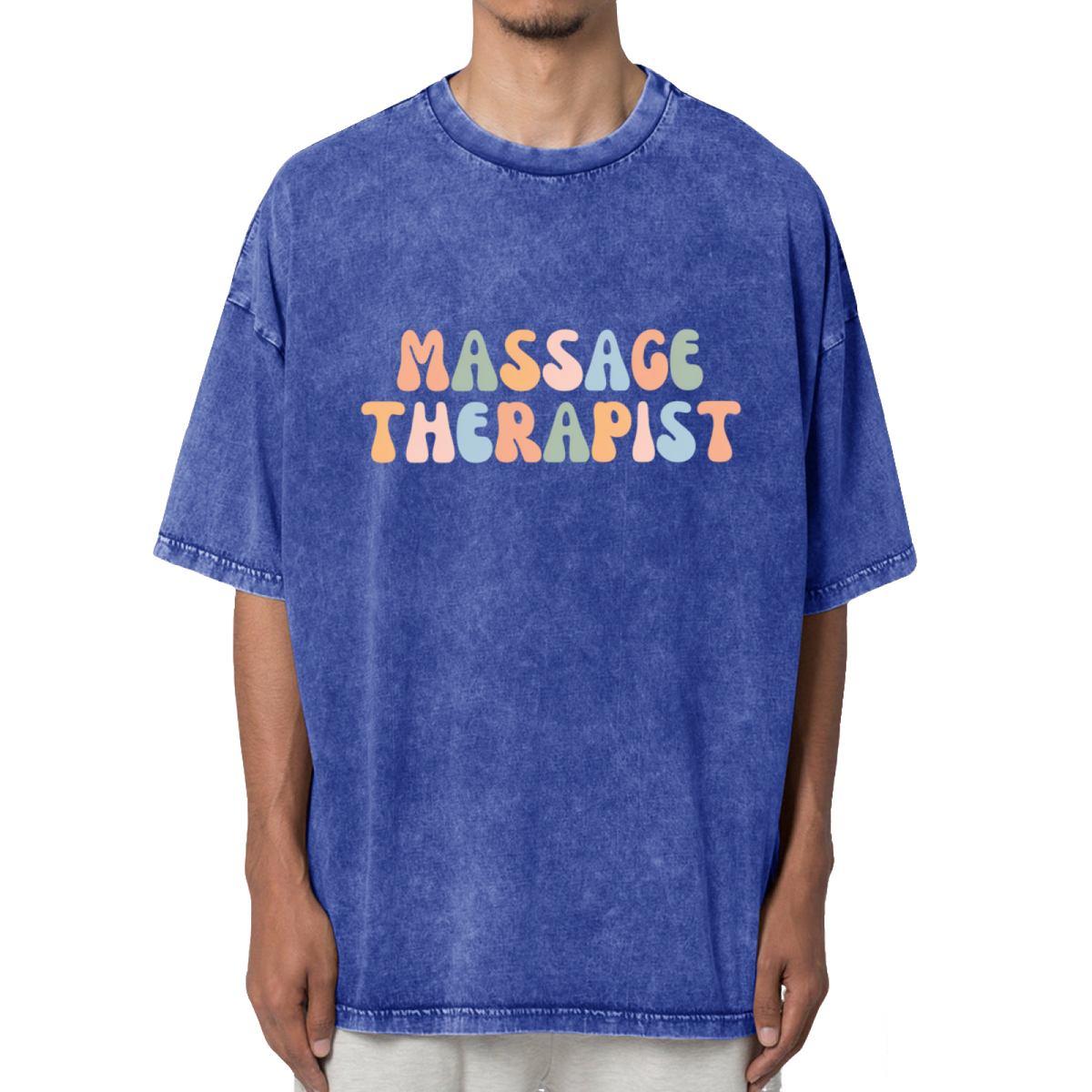 Massage Therapist Washed Graphic T-Shirt