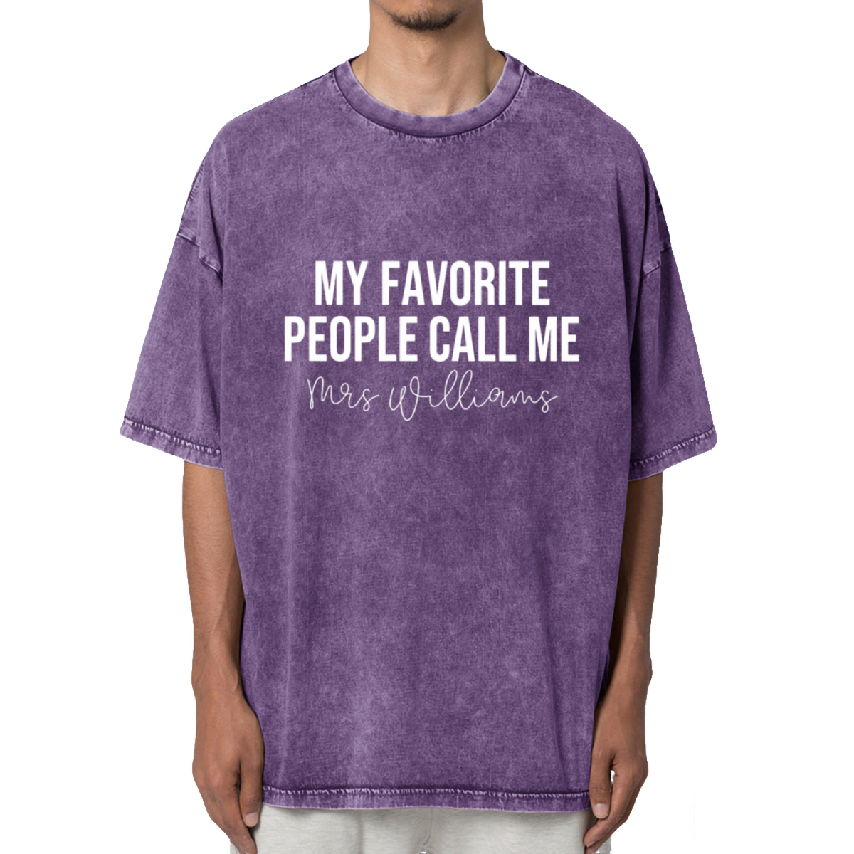 My Favorite People Call Me Mrs Shirt Washed Graphic T-Shirt
