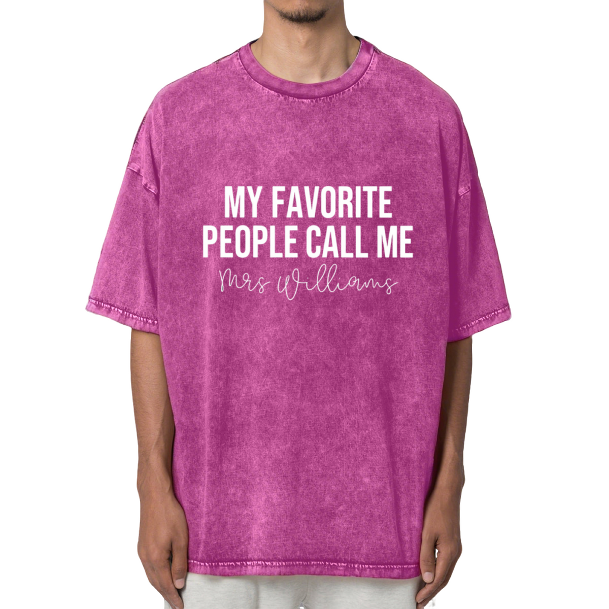 My Favorite People Call Me Mrs Shirt Washed Graphic T-Shirt