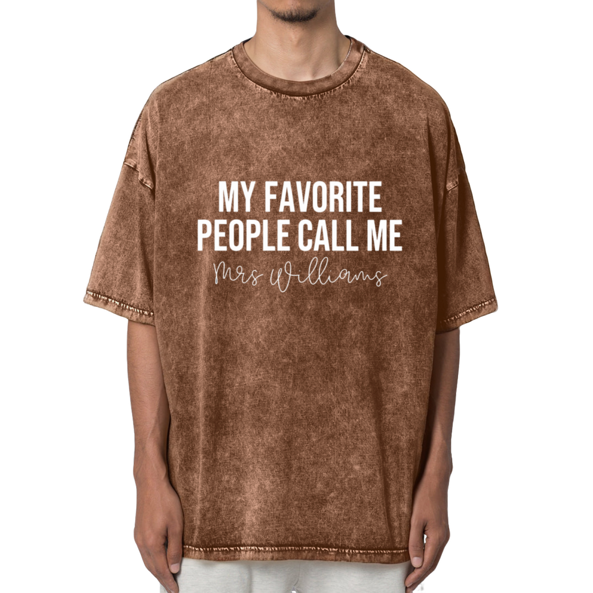 My Favorite People Call Me Mrs Shirt Washed Graphic T-Shirt