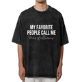 Unisex washed graphic T-shirt with My Favorite People Call Me Mrs Shirt Custom Teacher Shirt Wife Shirt Gift For Teacher Grandma Teacher Shirt Personalized Teacher Teaching th