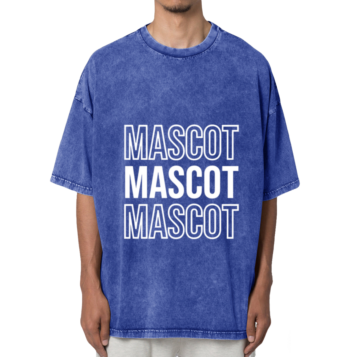 Custom School Mascot Spirit Washed Graphic T-Shirt