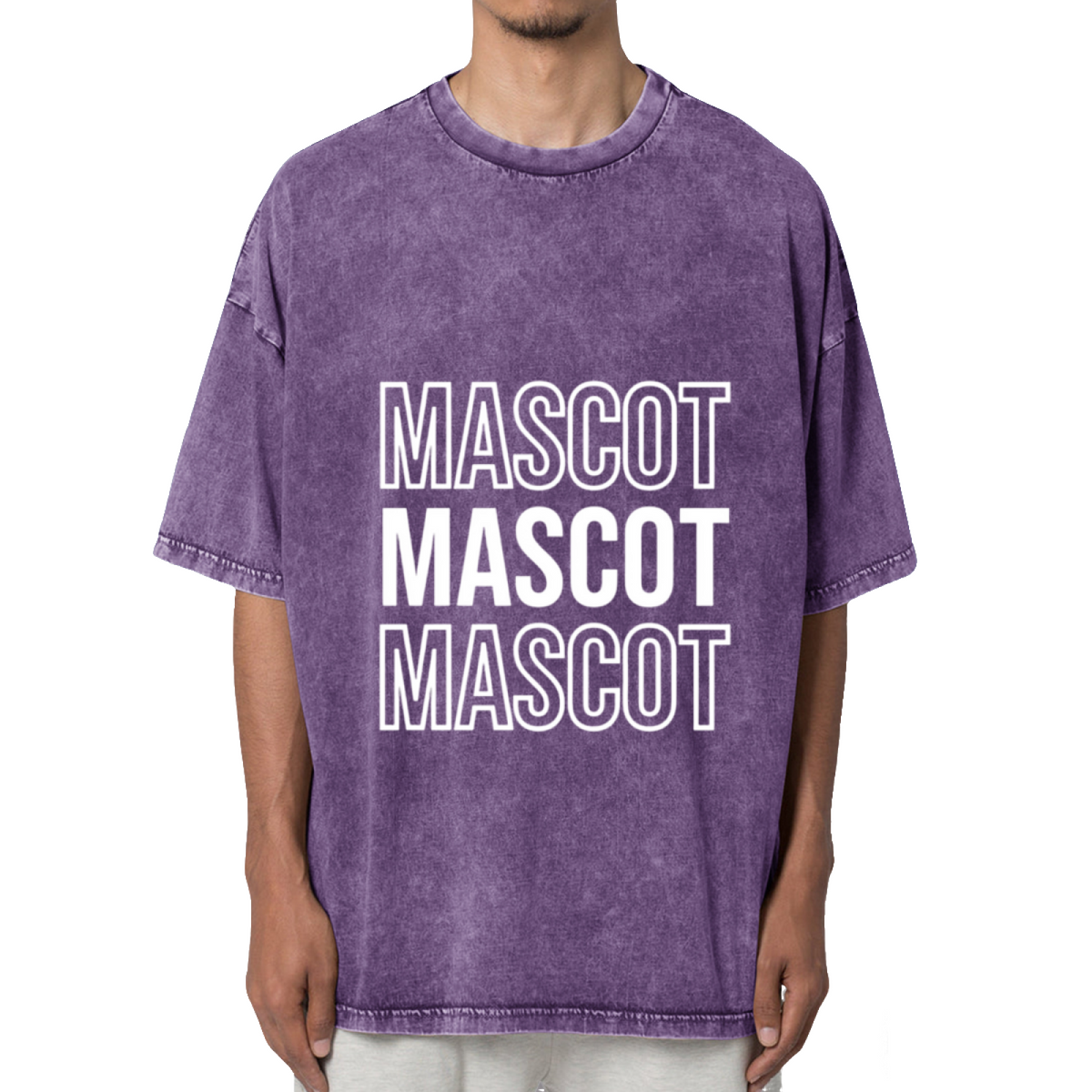 Custom School Mascot Spirit Washed Graphic T-Shirt