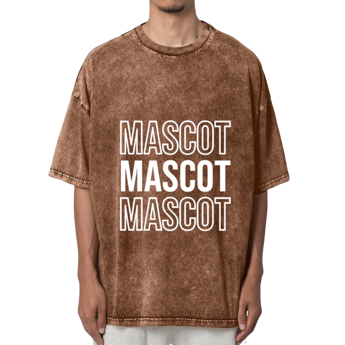 Custom School Mascot Spirit Washed Graphic T-Shirt
