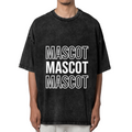 Unisex washed graphic T-shirt with Custom School Mascot themed design, product image