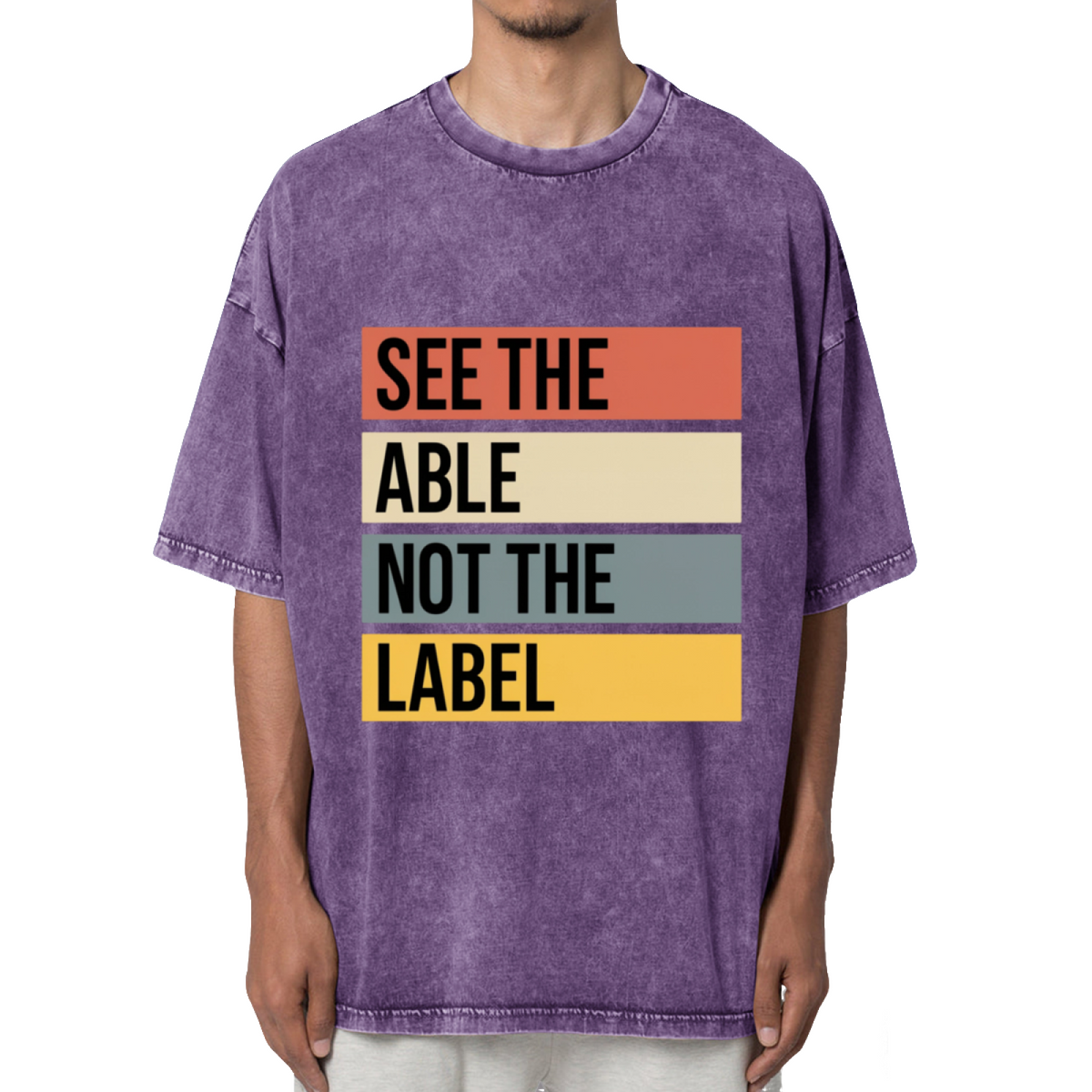 See the Able Not the Label Autism Washed T-Shirt