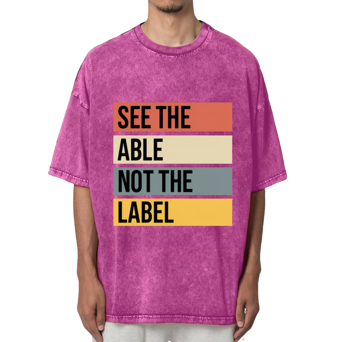 See the Able Not the Label Autism Washed T-Shirt
