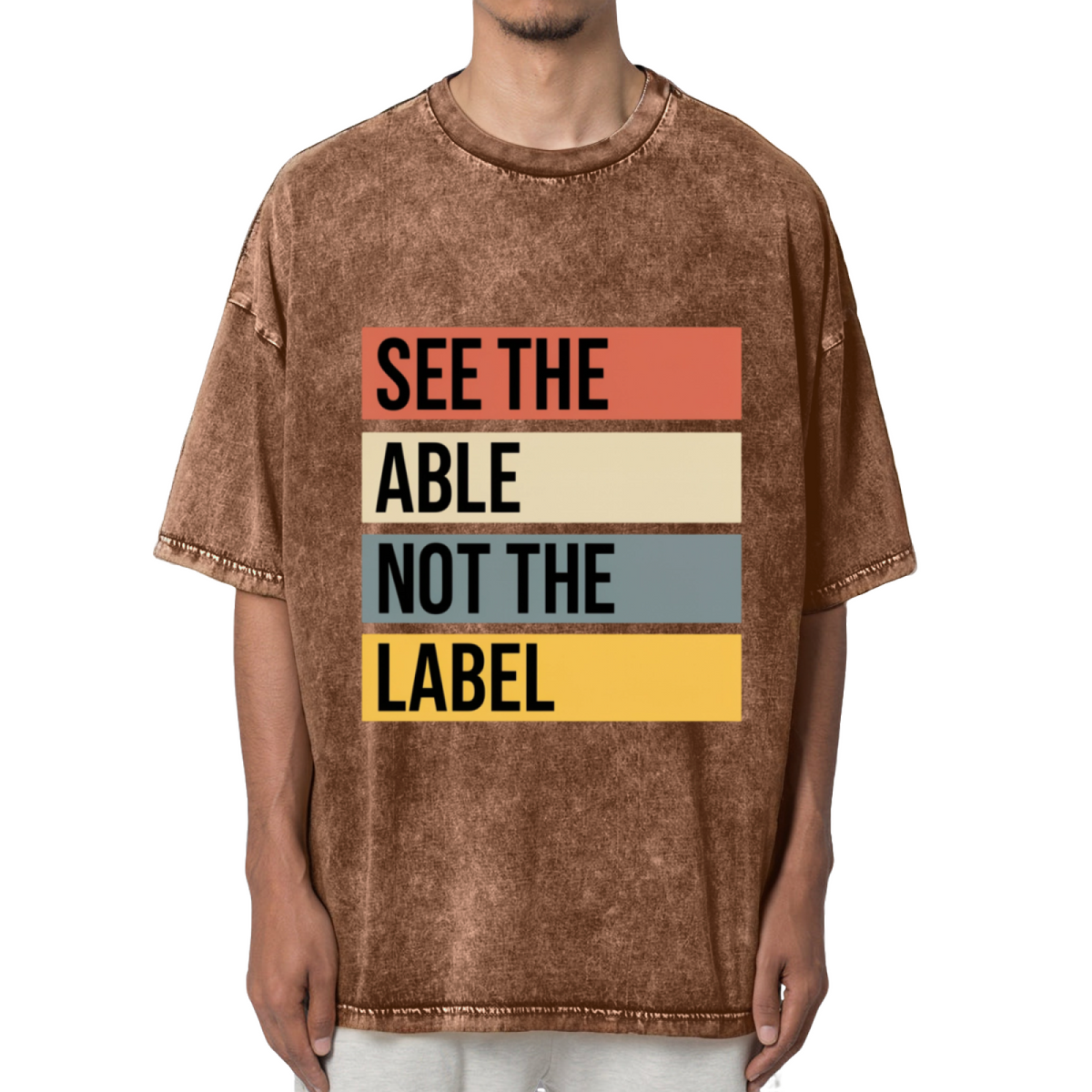 See the Able Not the Label Autism Washed T-Shirt