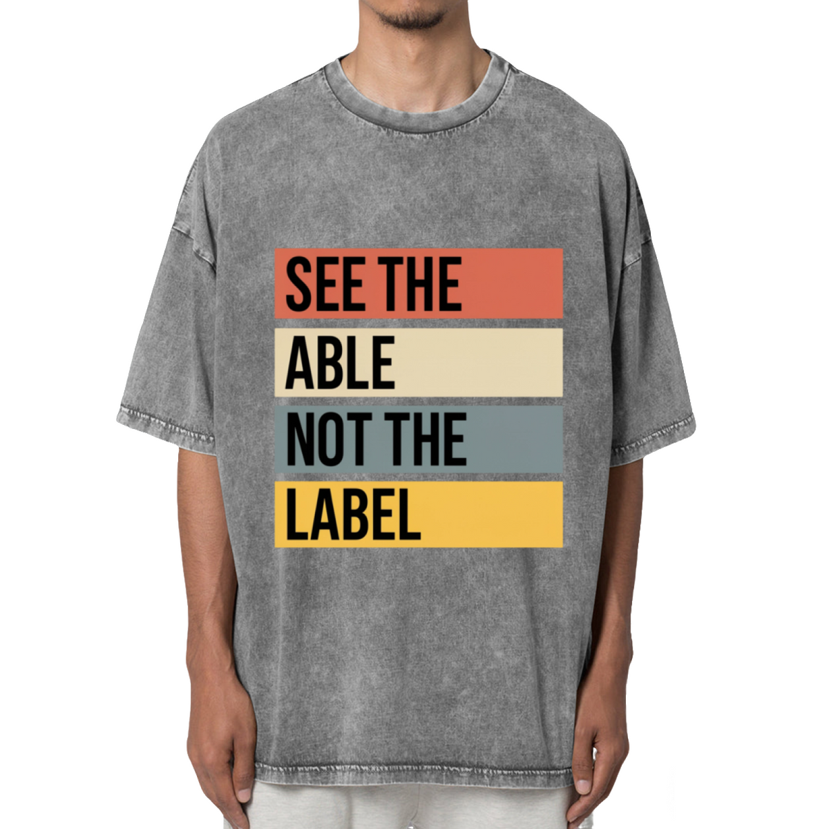 See the Able Not the Label Autism Washed T-Shirt