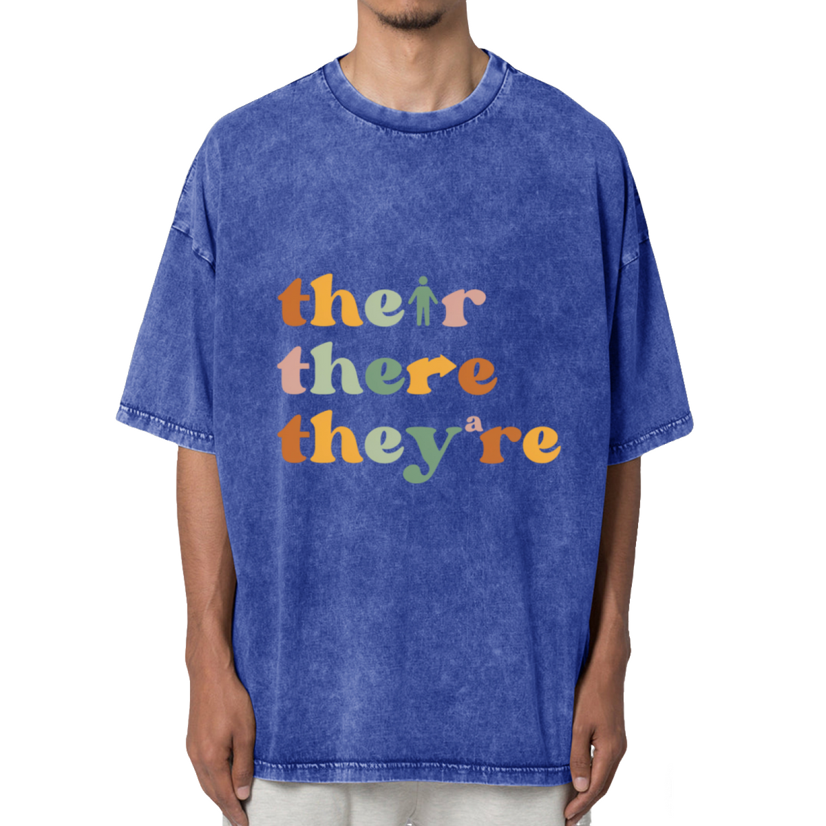 Their There They're Washed Graphic T-Shirt