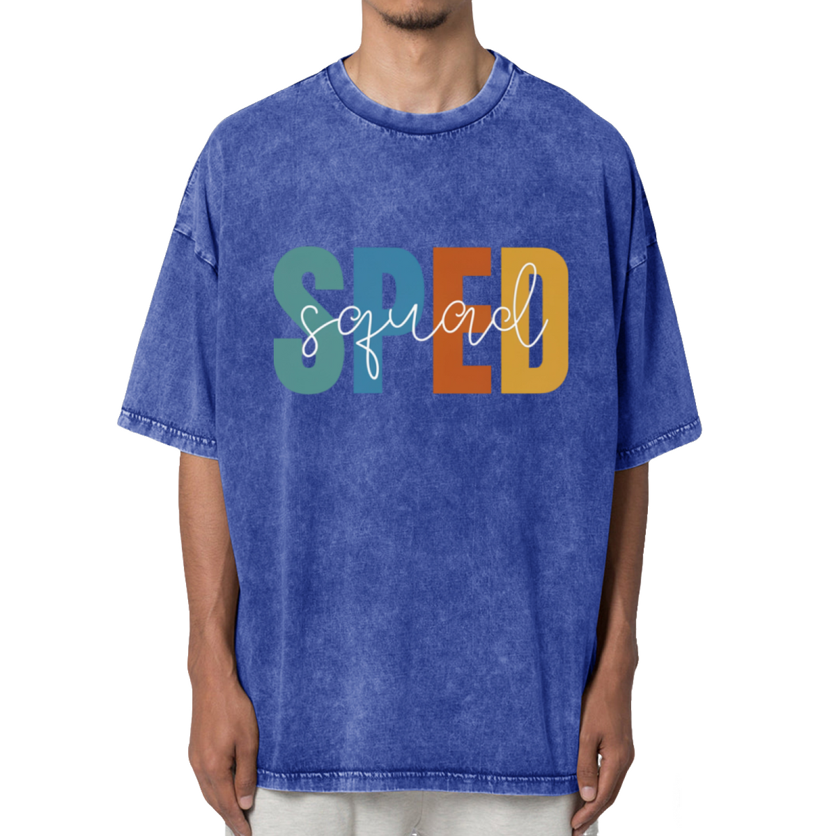 Sped Squad Special Education Teacher Washed Graphic T-Shirt